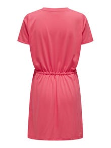 ONLY Mini o-neck dress -Coral Paradise - 15315081
