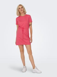 ONLY Regular Fit O-hals Kort kjole -Coral Paradise - 15315081