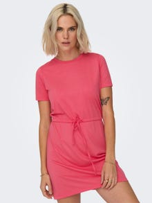 ONLY Mini o-neck dress -Coral Paradise - 15315081