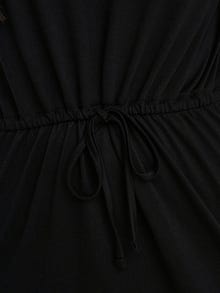 ONLY Kort kjole med bindebånd i taljen -Black - 15315081