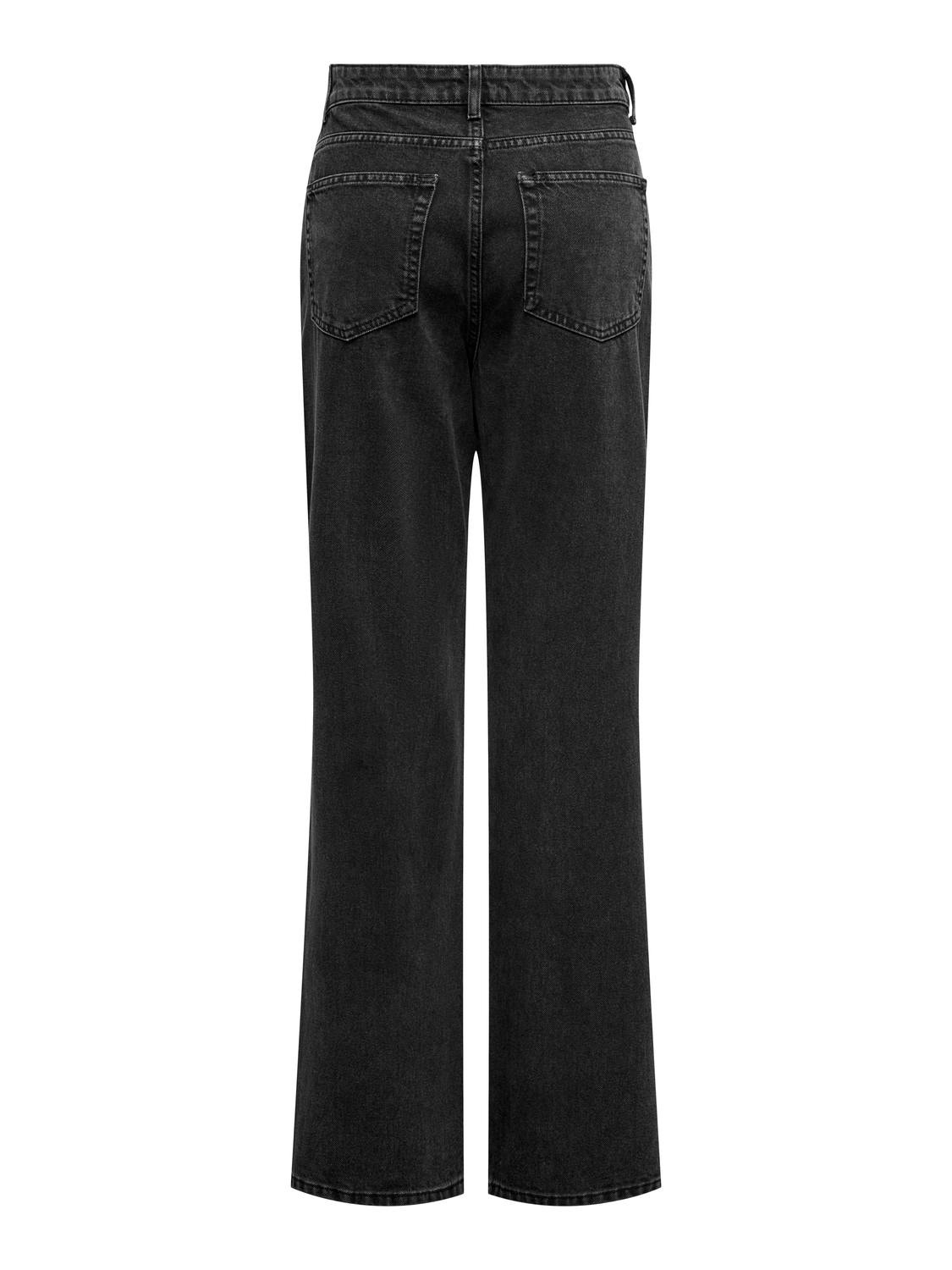 ONLY ONLSilje High Waist Wide Jeans -Washed Black - 15315083