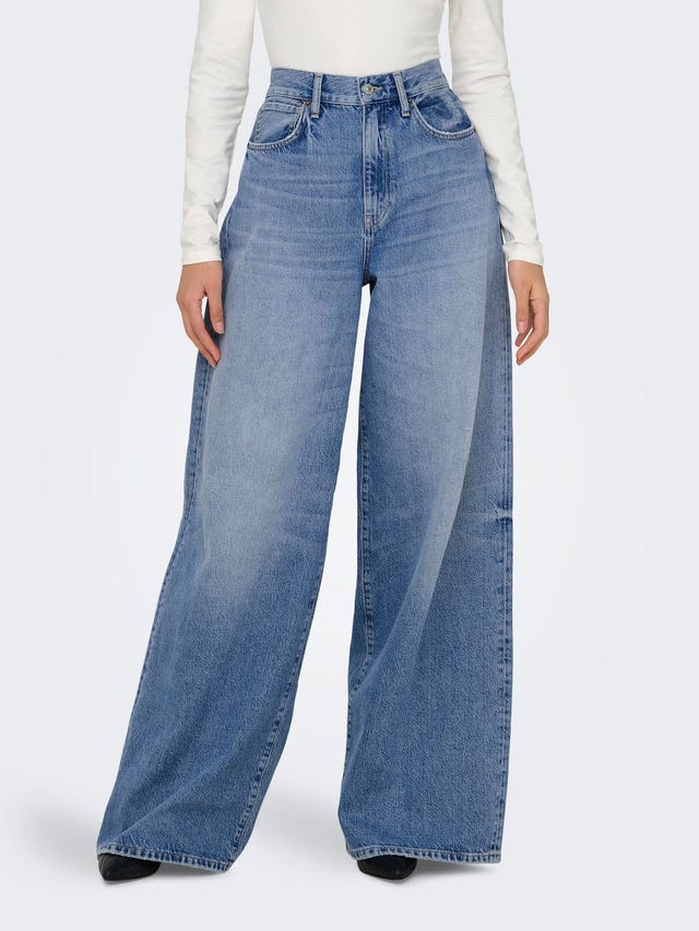 ONLY Weiter Beinschnitt Hohe Taille Jeans - 15315093