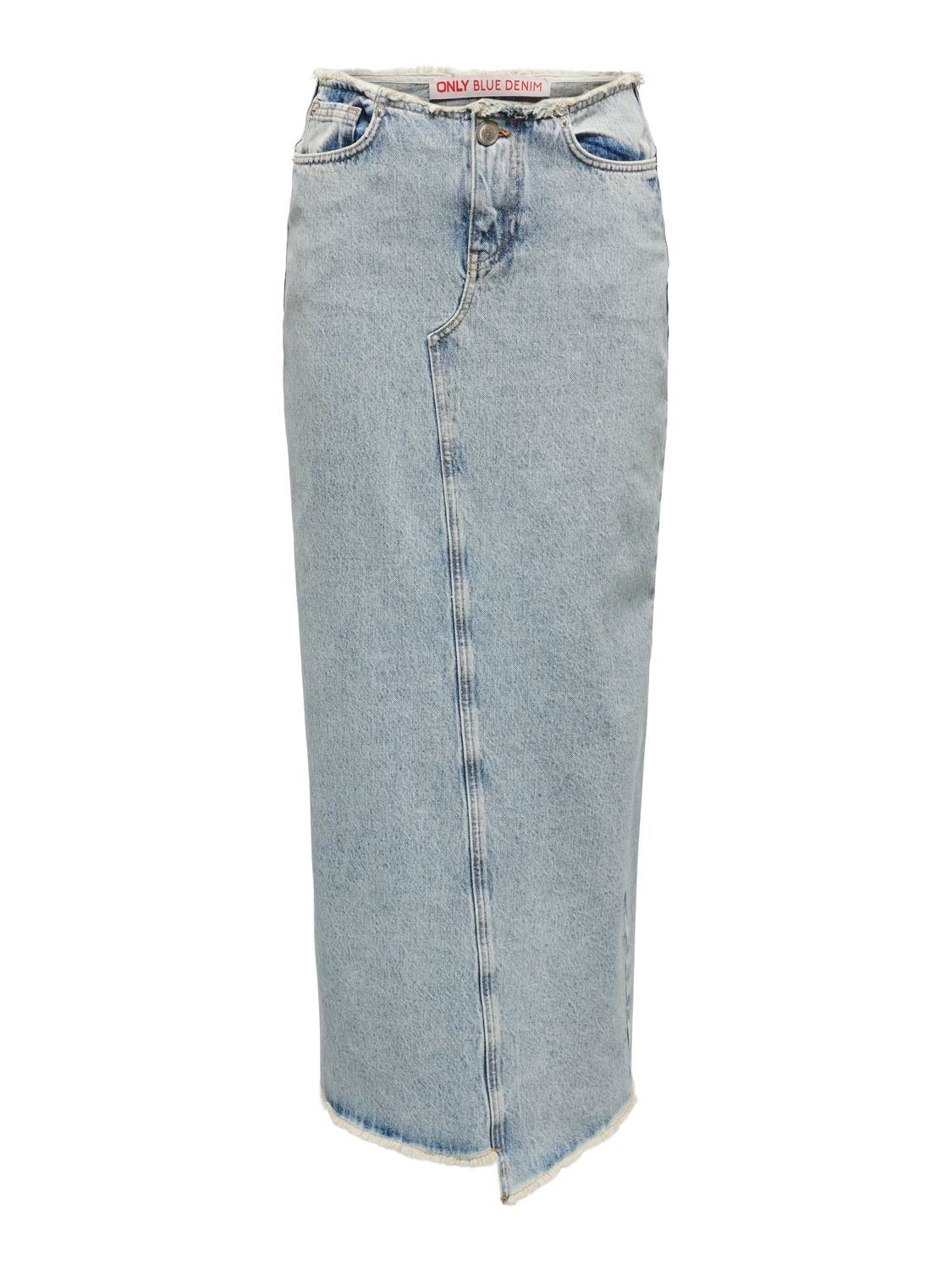 ONLY Minifalda Cintura media -Light Blue Denim - 15315170