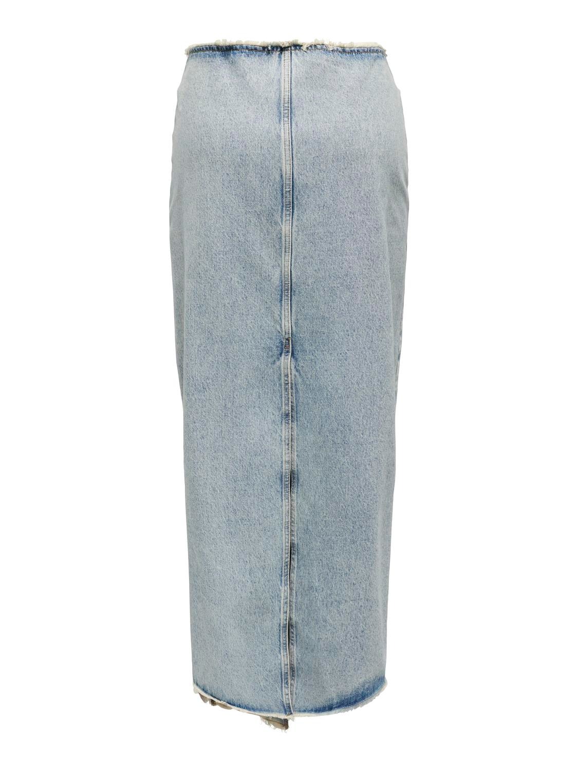 ONLY Minifalda Cintura media -Light Blue Denim - 15315170