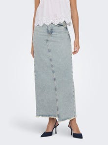 ONLY Mid waist Mini skirt -Light Blue Denim - 15315170