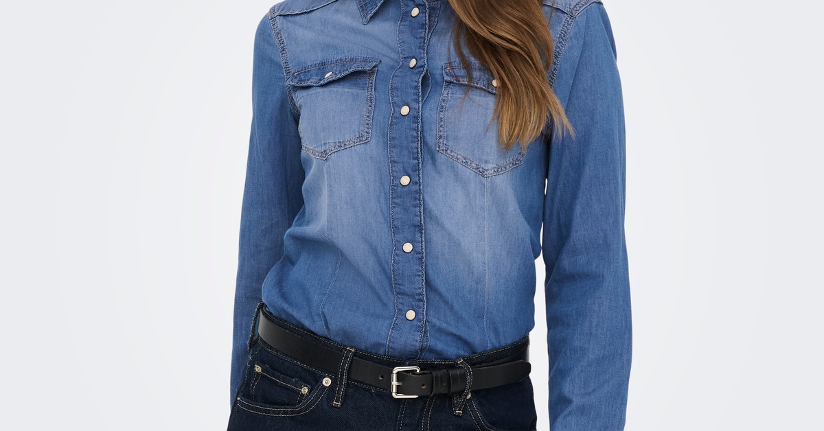 ONLALEXA Denim shirt | Medium Blue | ONLY®