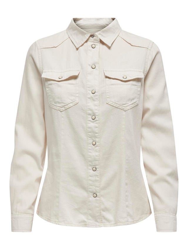 ONLY Chemises Regular Fit Col chemise Poignets boutonnés - 15315185