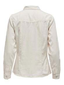 ONLY Chemises Regular Fit Col chemise Poignets boutonnés -Ecru - 15315185