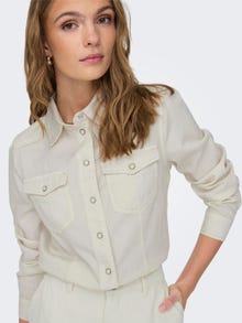 ONLY Regular fit Overhemd kraag Manchetten met knoop Overhemd -Ecru - 15315185
