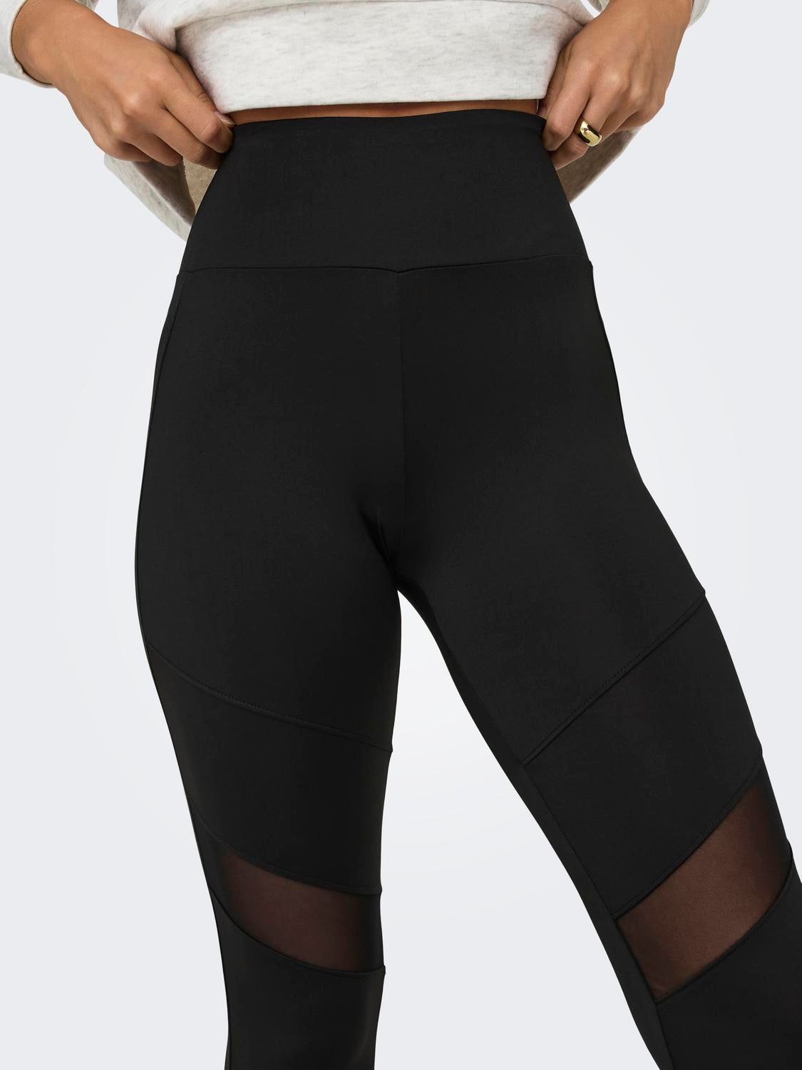 Mesh high 2025 waisted leggings