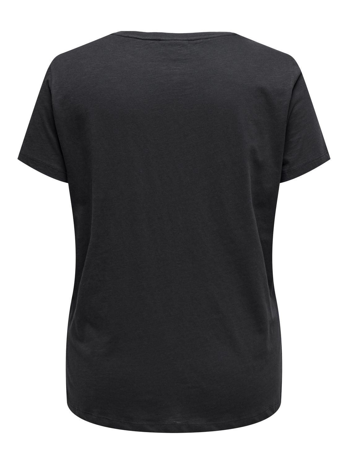 ONLY Curvy o-neck t-shirt -Phantom - 15315311