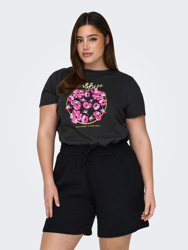 ONLY Curvy o-neck t-shirt - 15315311