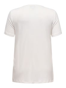 ONLY Regular Fit Round Neck T-Shirt -Cloud Dancer - 15315315