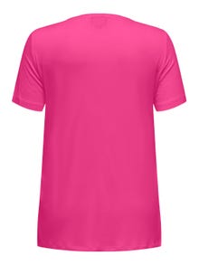 ONLY Regular Fit Round Neck T-Shirt -Raspberry Rose - 15315315