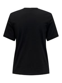 ONLY o-neck t-shirt -Black - 15315344
