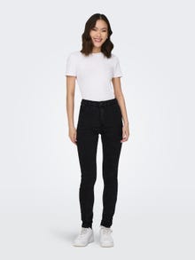 ONLY ONLROSE HIGH WAIST SKINNY JEANS -Washed Black - 15315352