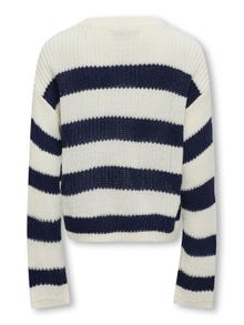 ONLY O-neck knitted pullover -Cloud Dancer - 15315435