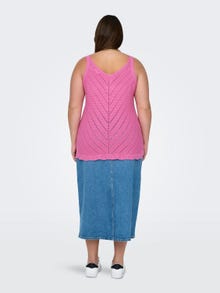 ONLY Curvy knitted top -Strawberry Moon - 15315452