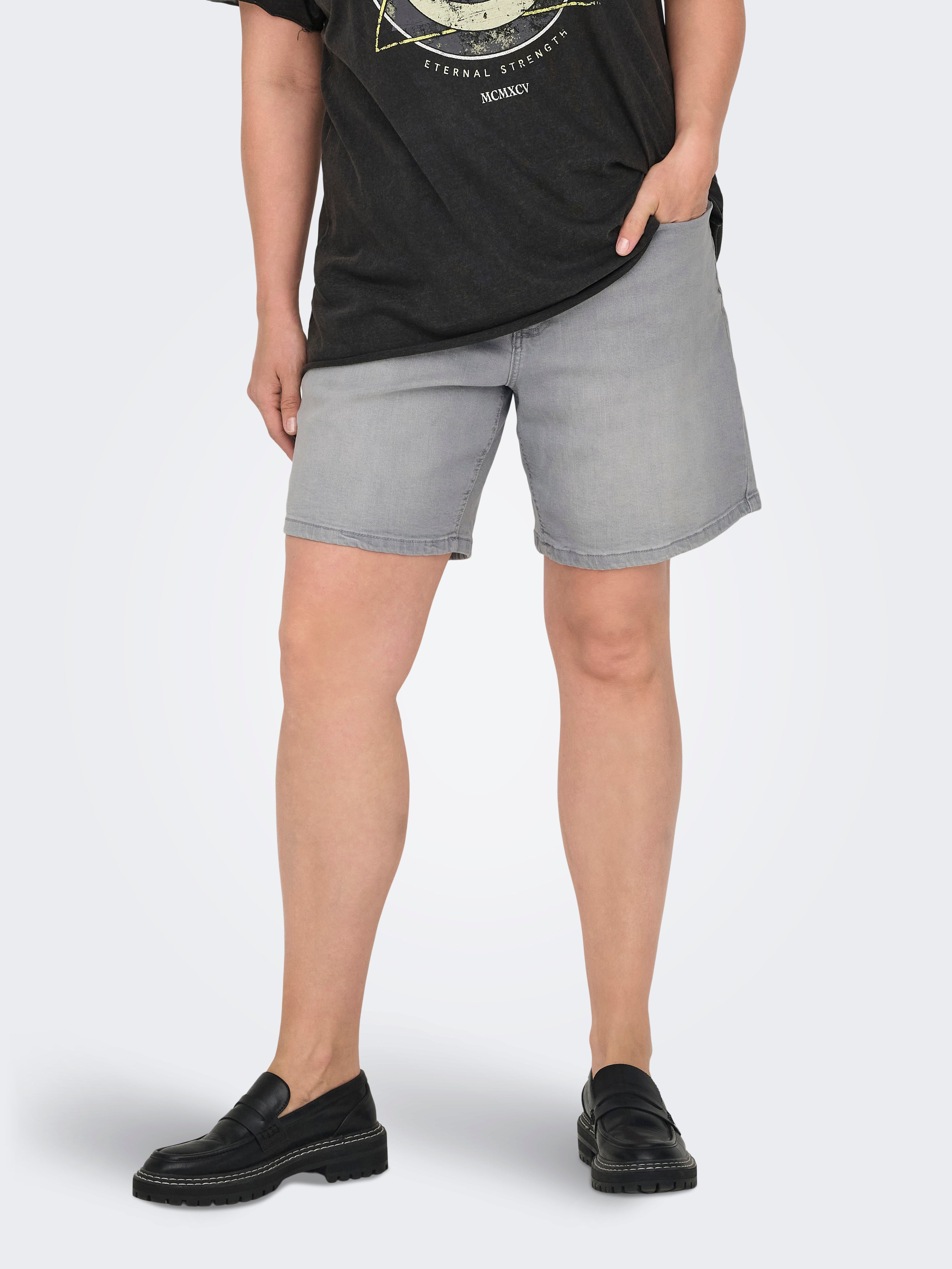 Carjuicy Hohe Taille Weiter Beinschnitt Shorts