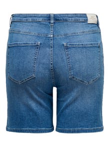 ONLY Weiter Beinschnitt Hohe Taille Shorts -Medium Blue Denim - 15315490