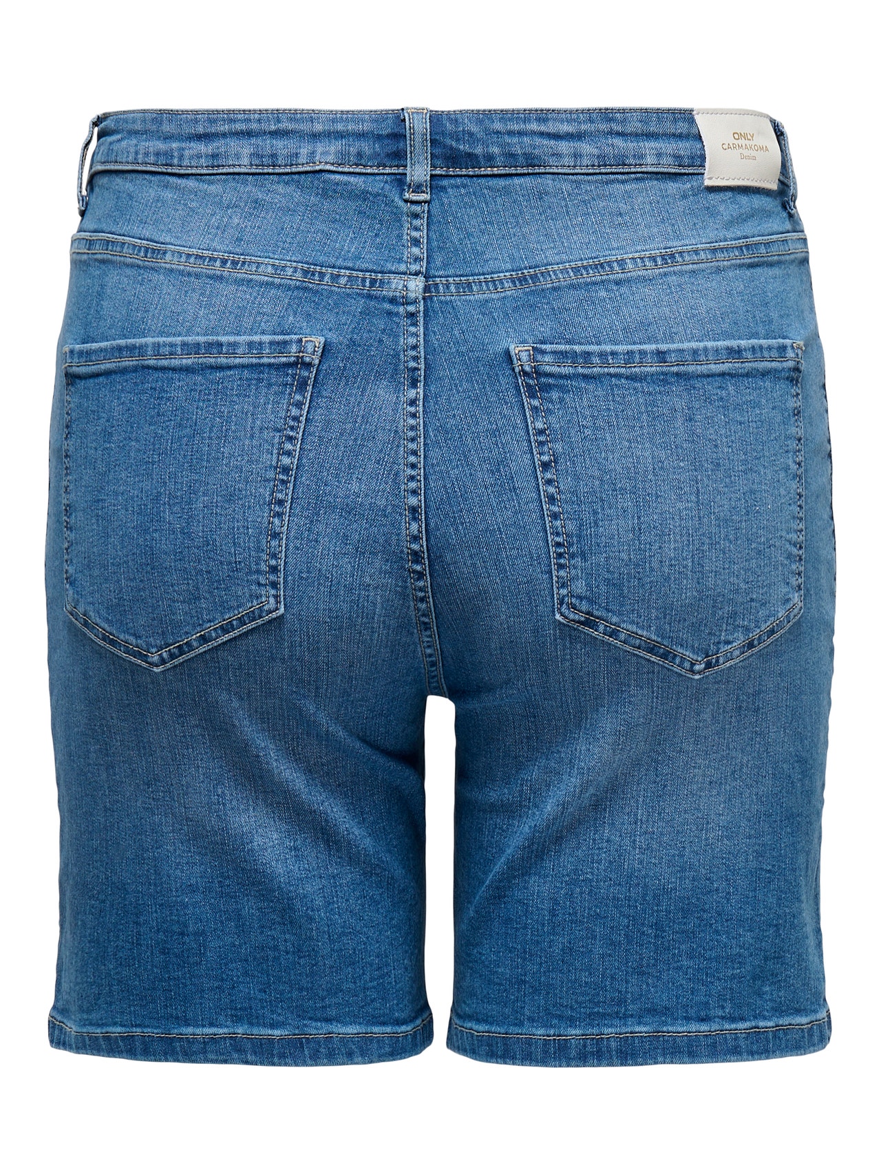 ONLY Weiter Beinschnitt Hohe Taille Shorts -Medium Blue Denim - 15315490