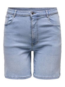 ONLY Curvy denim shorts -Light Blue Denim - 15315492