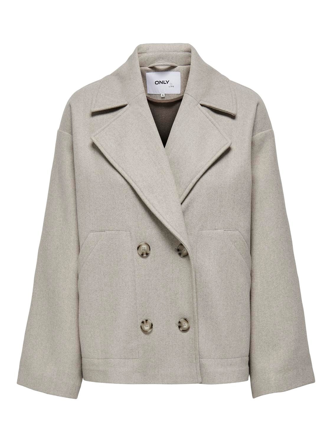 ONLY Blazer jacket with double buttons -Simply Taupe - 15315503