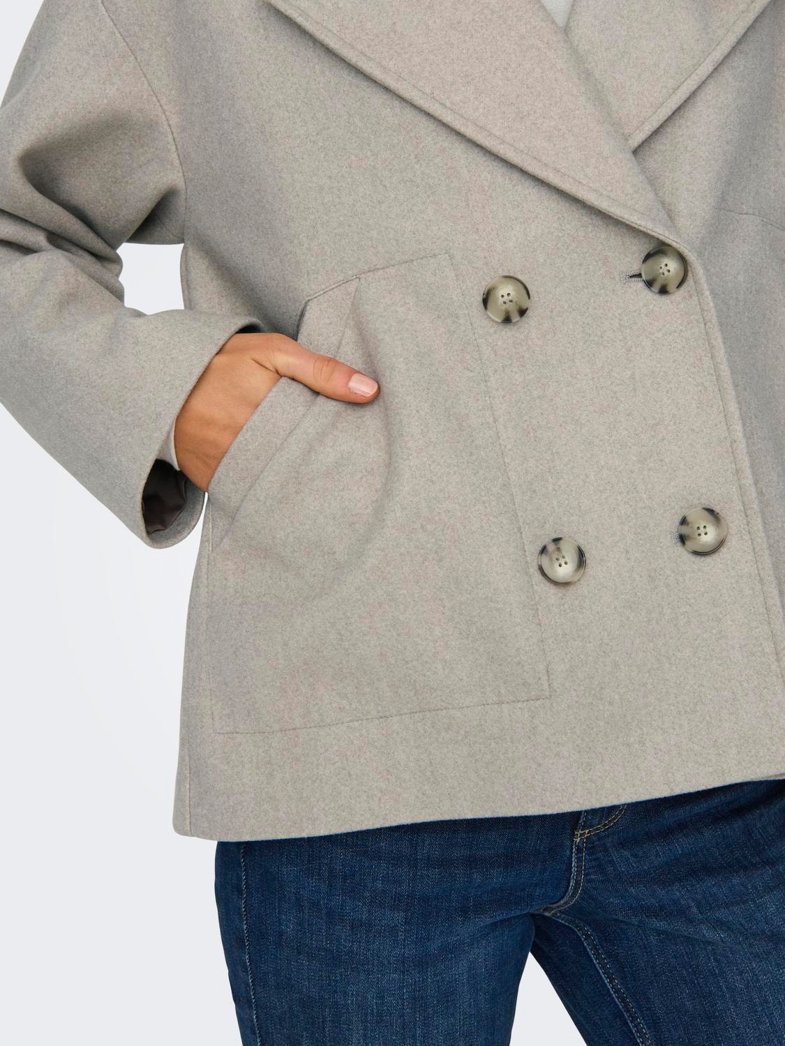 ONLY Blazer jacket with double buttons -Simply Taupe - 15315503