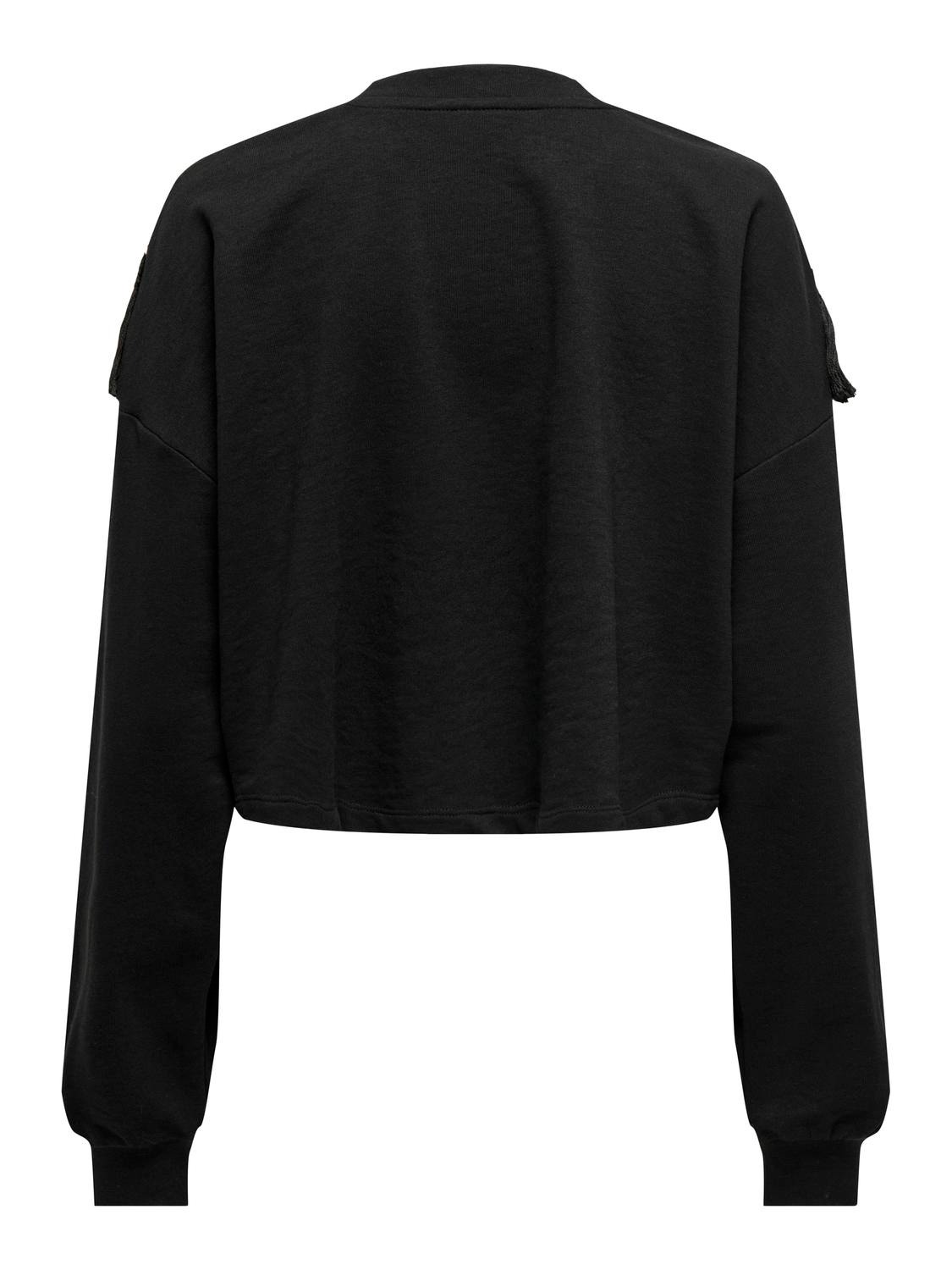 ONLY Normal passform O-ringning Sweatshirt -Black - 15315546