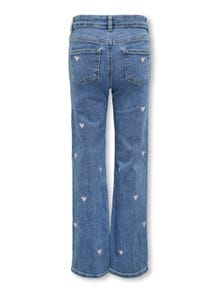 ONLY Jeans Wide Leg Fit -Light Medium Blue Denim - 15315607