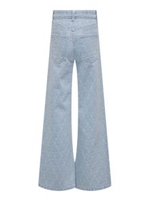 ONLY Weiter Beinschnitt Jeans -Light Blue Denim - 15315639