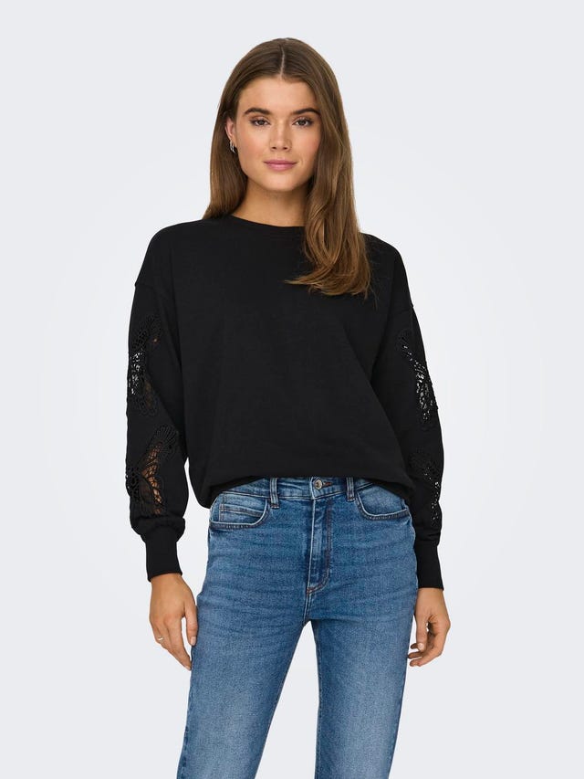 ONLY Cropped o-neck knit pullover - 15315668