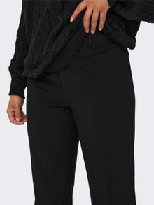 ONLY Straight Fit High waist Flared legs Curve Trousers -Black - 15315669
