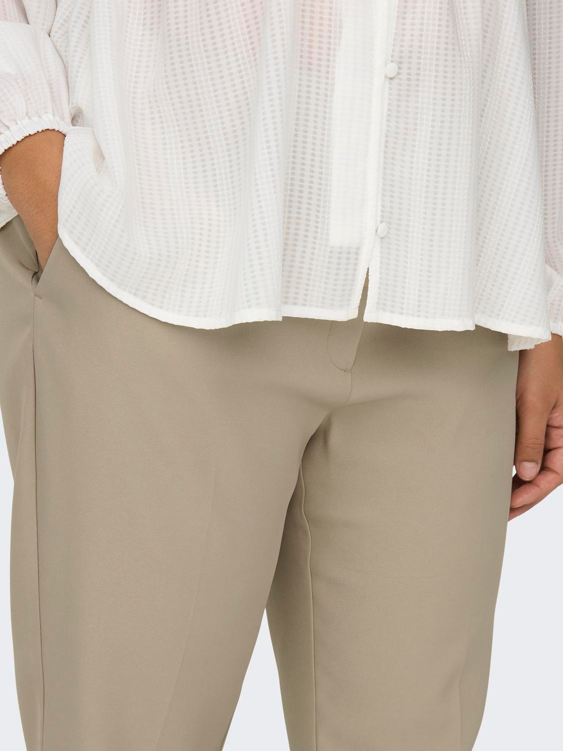 ONLY Pantalones Corte slim Cintura alta Curve -Trench Coat - 15315675