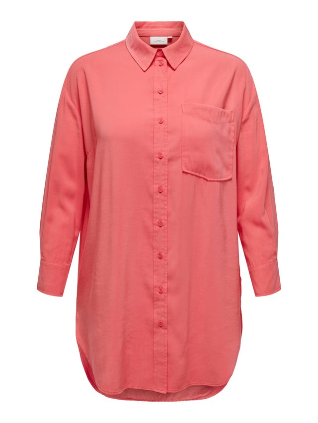 ONLY Camisas Corte long line Cuello de camisa Curve - 15315682
