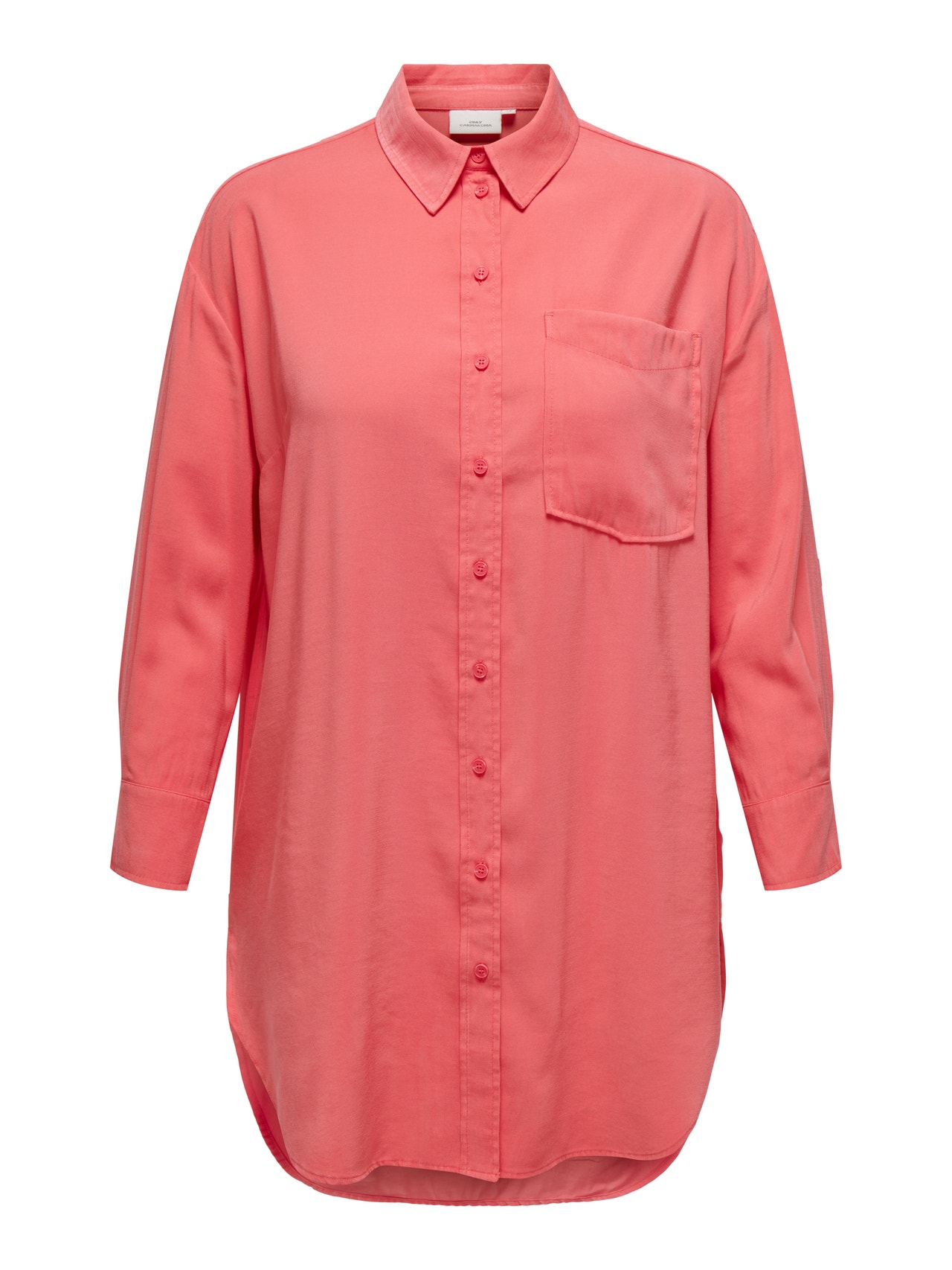 ONLY Curvy long line shirt -Rose of Sharon - 15315682