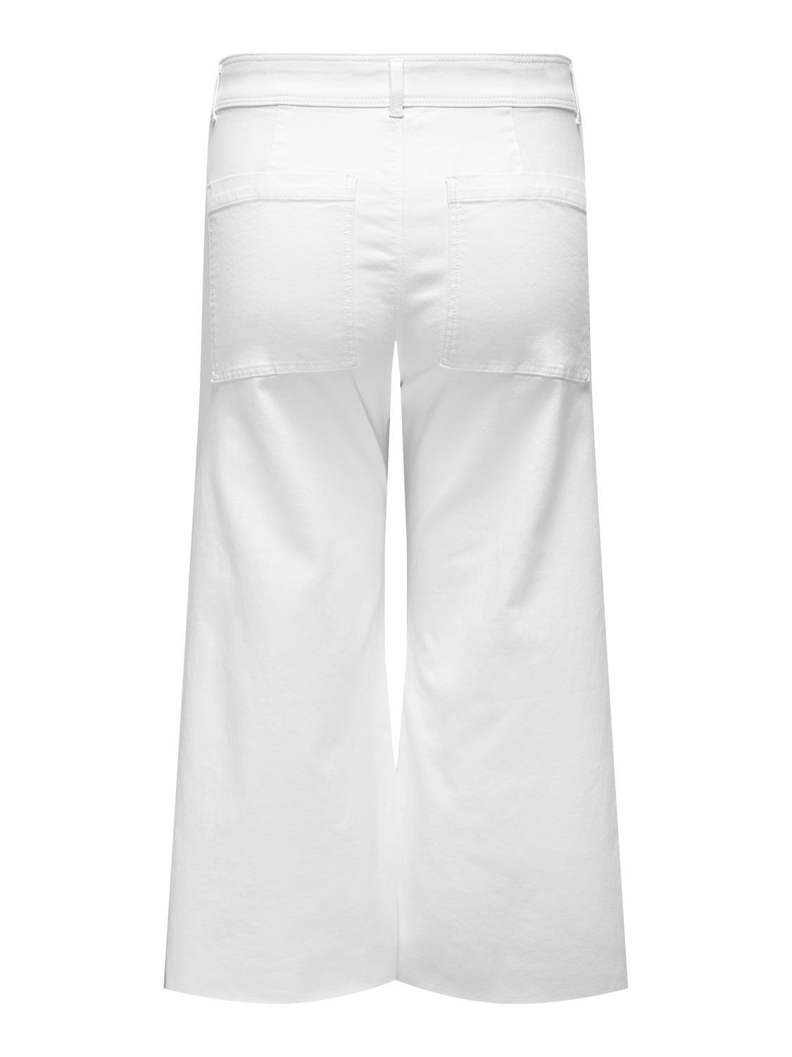 ONLY CARSylvie High Waist Wide Jeans -White - 15315717