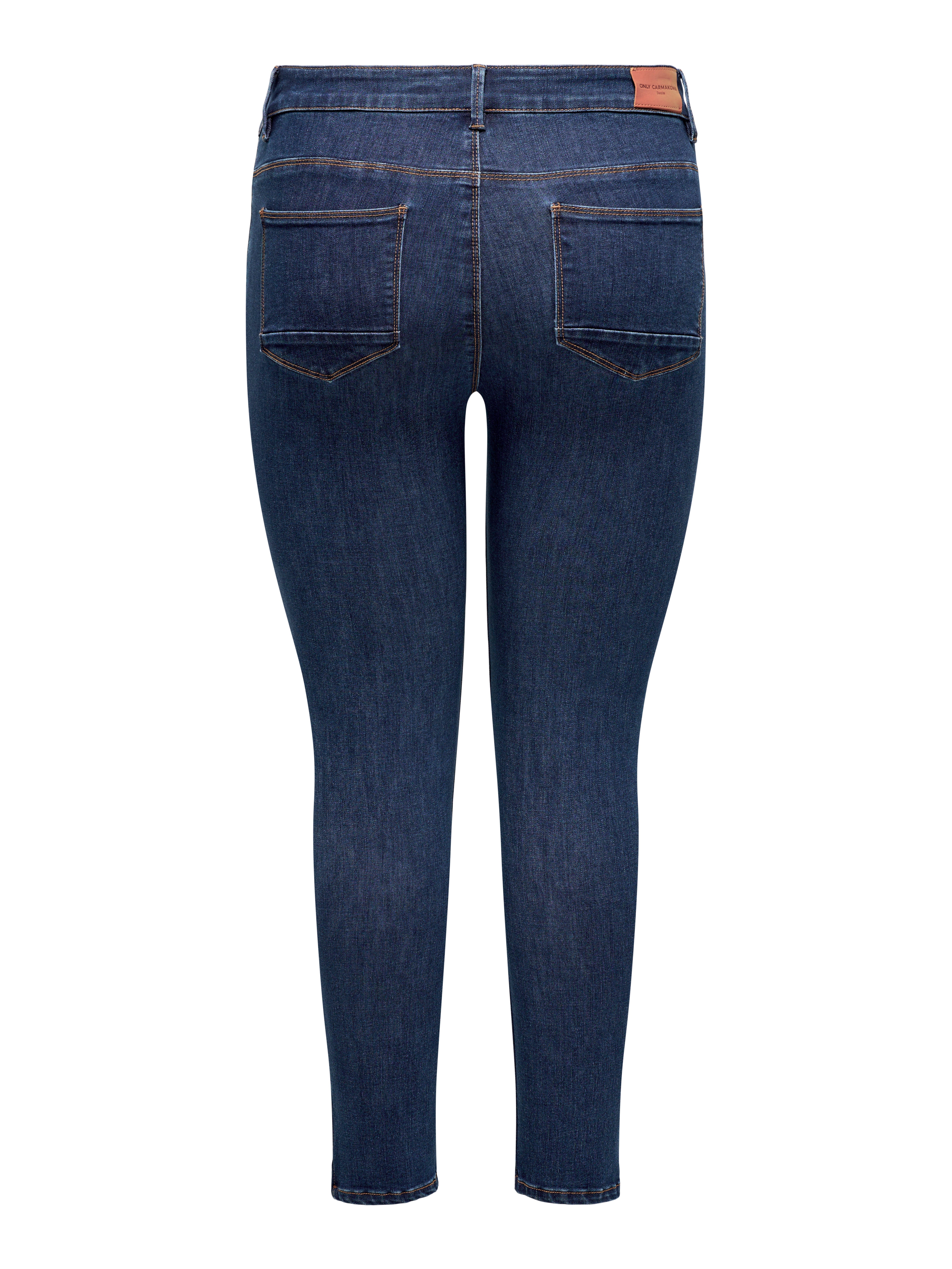 CARKARLA Mittlere Taille Skinny Fit Jeans | Dunkelblau | ONLY®