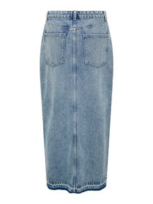 ONLY Maxi denim nederdel med slids -Medium Blue Denim - 15315770