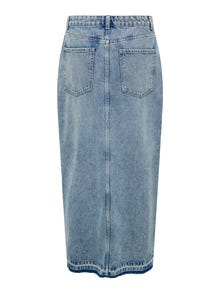 ONLY Maxi denim skirt with slit -Medium Blue Denim - 15315770