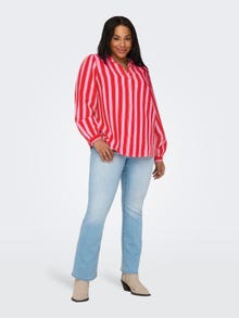 ONLY Curvy shirt -Flame Scarlet - 15315807