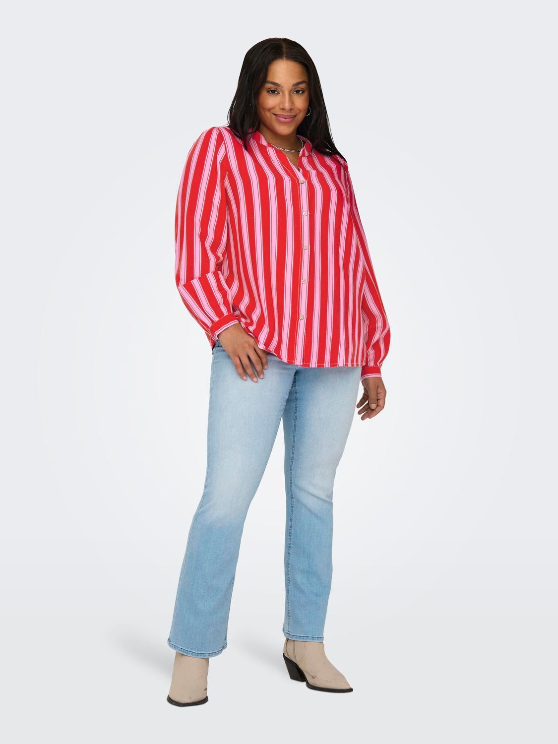 ONLY Curvy shirt -Flame Scarlet - 15315807