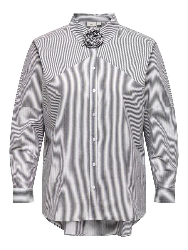 ONLY Normal passform Skjortkrage Manschetter med knappar Rymliga ärmar Skjorta - 15315819