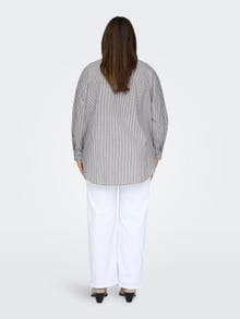 ONLY Regular fit Overhemd kraag Manchetten met knoop Volumineuze mouwen Overhemd -Cloud Dancer - 15315819
