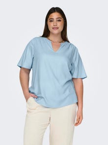 ONLY Top Regular Fit Scollo a V -Clear Sky - 15315829