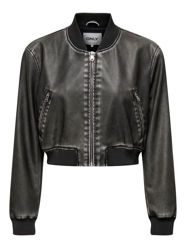 ONLY Faux leather bomber jacket - 15315839