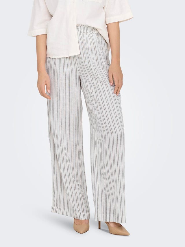 ONLY Straight Fit High waist Trousers - 15315843