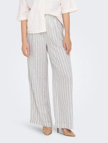 ONLY Pantalones Corte straight Cintura alta -Bright White - 15315843