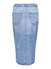 ONLY Curvy maxi denim skirt -Light Medium Blue Denim - 15315856