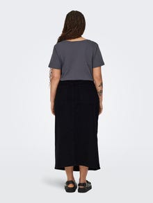 ONLY Curvy maxi denim skirt -Black Denim - 15315856